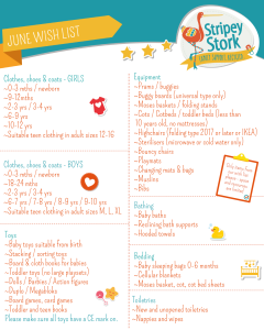 Stripey Stork Wish list June