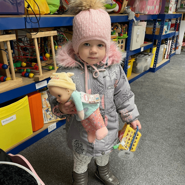 Veronika and her doll