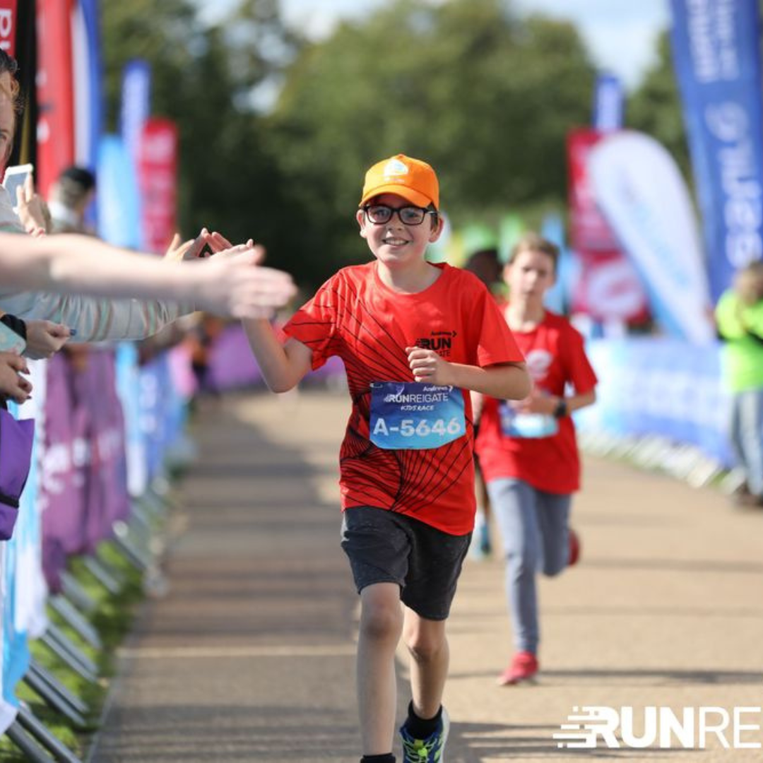 Joe running Run Reigate 2022