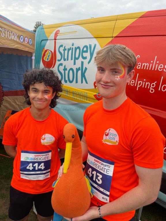 Freddie and Jacob with Stripey