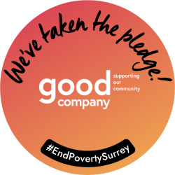 End poverty pledge logo