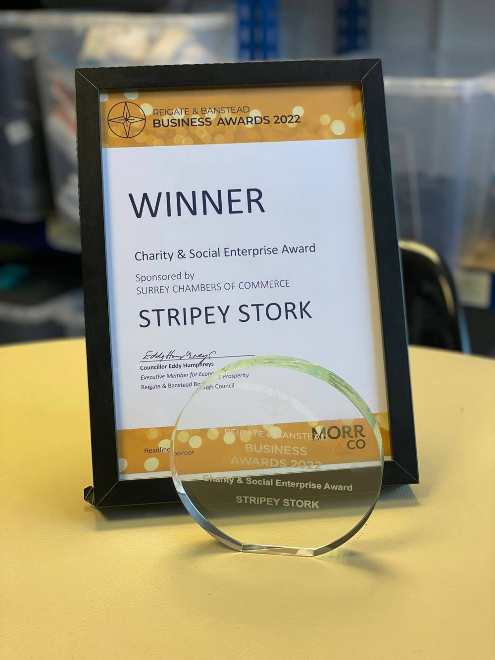 Stripey Stork Award